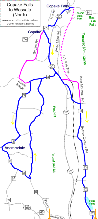 North section of Route Map