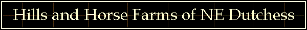 Hills and Horse Farms of NE Dutchess
