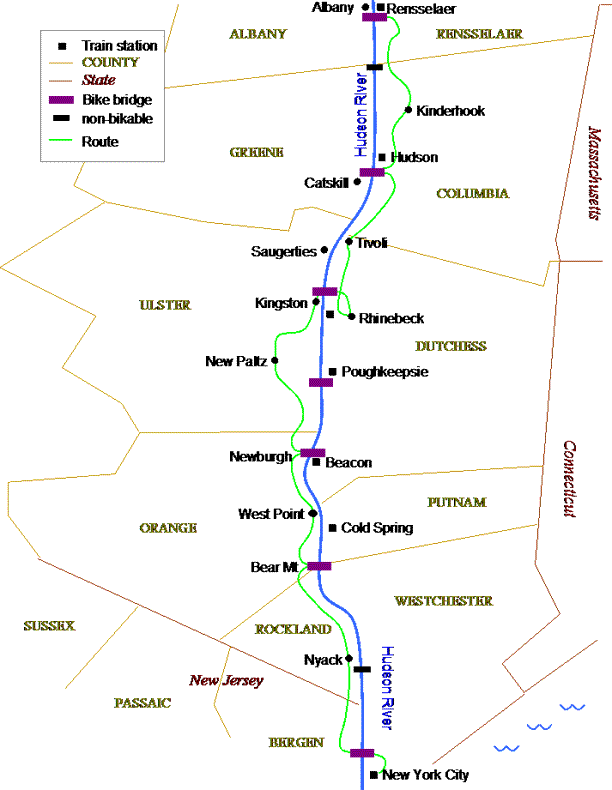 NYC to Albany -- Big Map