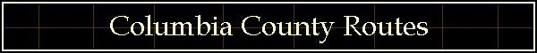Columbia County routes -- map