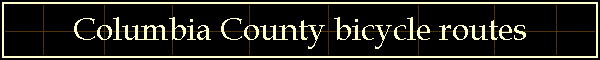 Columbia County bicycle routes