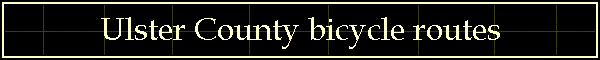 Ulster County bicycle routes
