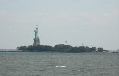 the Statue of Liberty
