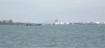 Bayonne Bridge from Staten Island Ferry