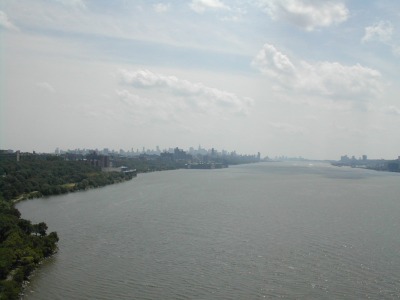 Manhattan and Hudson River -- south from GWB