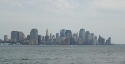 lower Manhattan from New Jersey