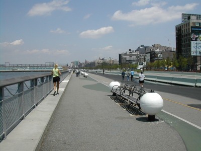 on the West side path