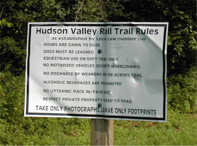 sign at East end