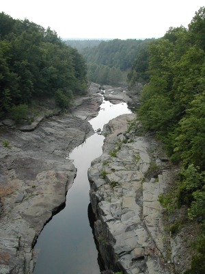 spillway creek down past the bridge