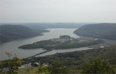 Iona Island + Peekskill Bay from top of Bear Mt