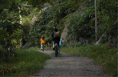riding the path around Dunderberg Mt