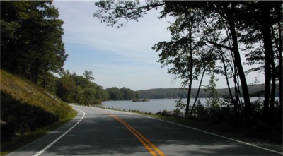 riding on Seven Lakes Drive